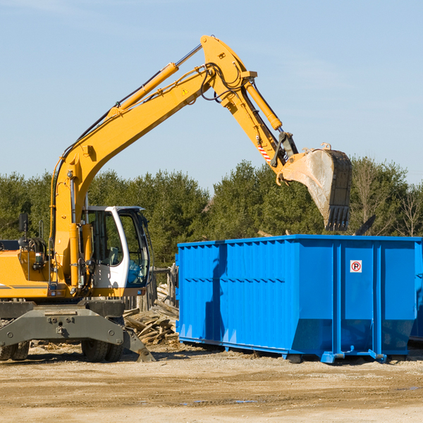 are there any restrictions on where a residential dumpster can be placed in Toronto IA